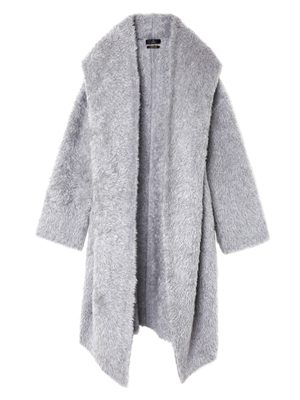 （50％OFF）【イネド/フランドル】カシミヤ混ロングカーディガン