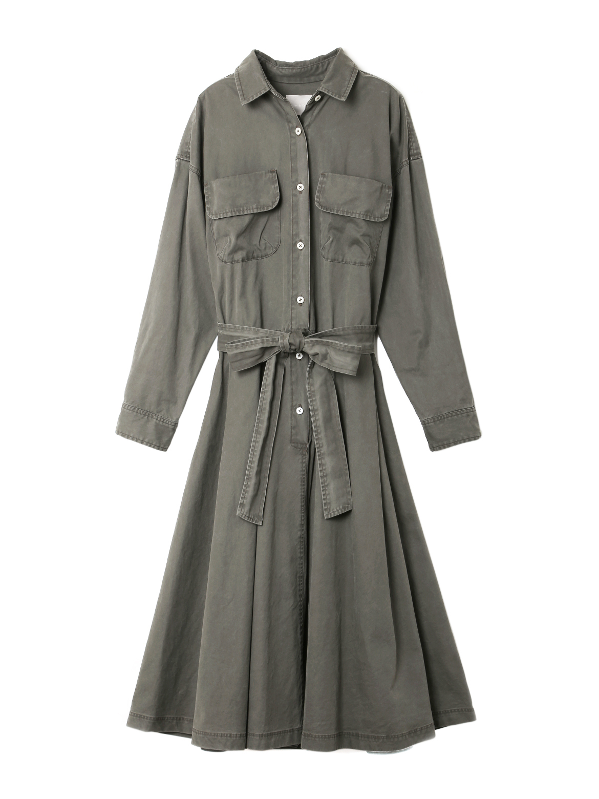Maison de Beige　ミリタリーロングシャツワンピース