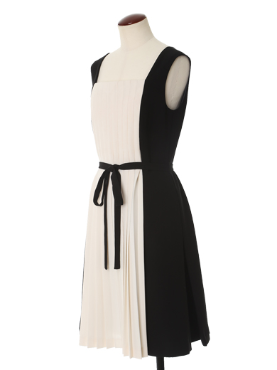 Maglie par ef-de【先行予約】バイカラープリーツワンピース