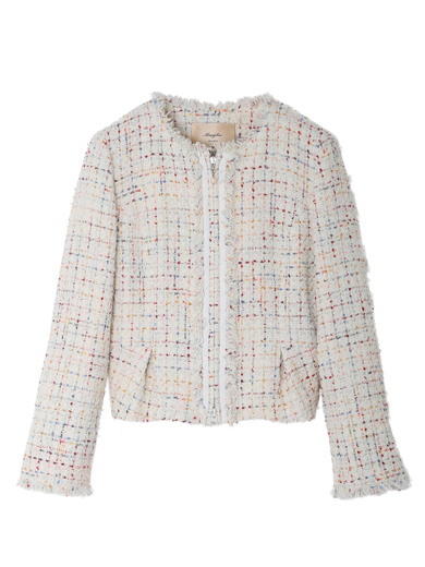 Maglie par ef-de【先行予約】モールツィードノーカラージップジャケット