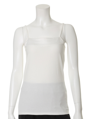 【クリアインプレッション/フランドル】サテン切り替えキャミソール