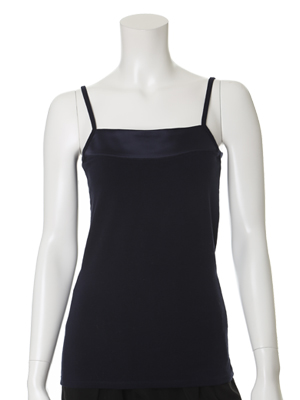 【クリアインプレッション/フランドル】サテン切り替えキャミソール