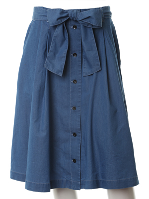 【エフデ Lサイズ/フランドル】メープル(Ｒ)・デニムスカート