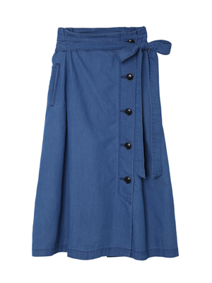 【イネド/フランドル】【13・15号】メープル(Ｒ)・デニムラップスカート【STORY4月号掲載】