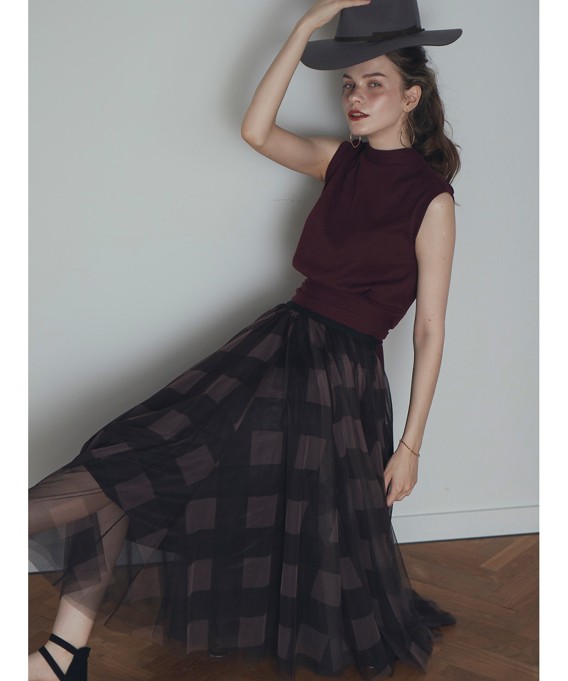 チェックチュールスカート Drwcys ドロシーズ フランドル Flandre オンライン