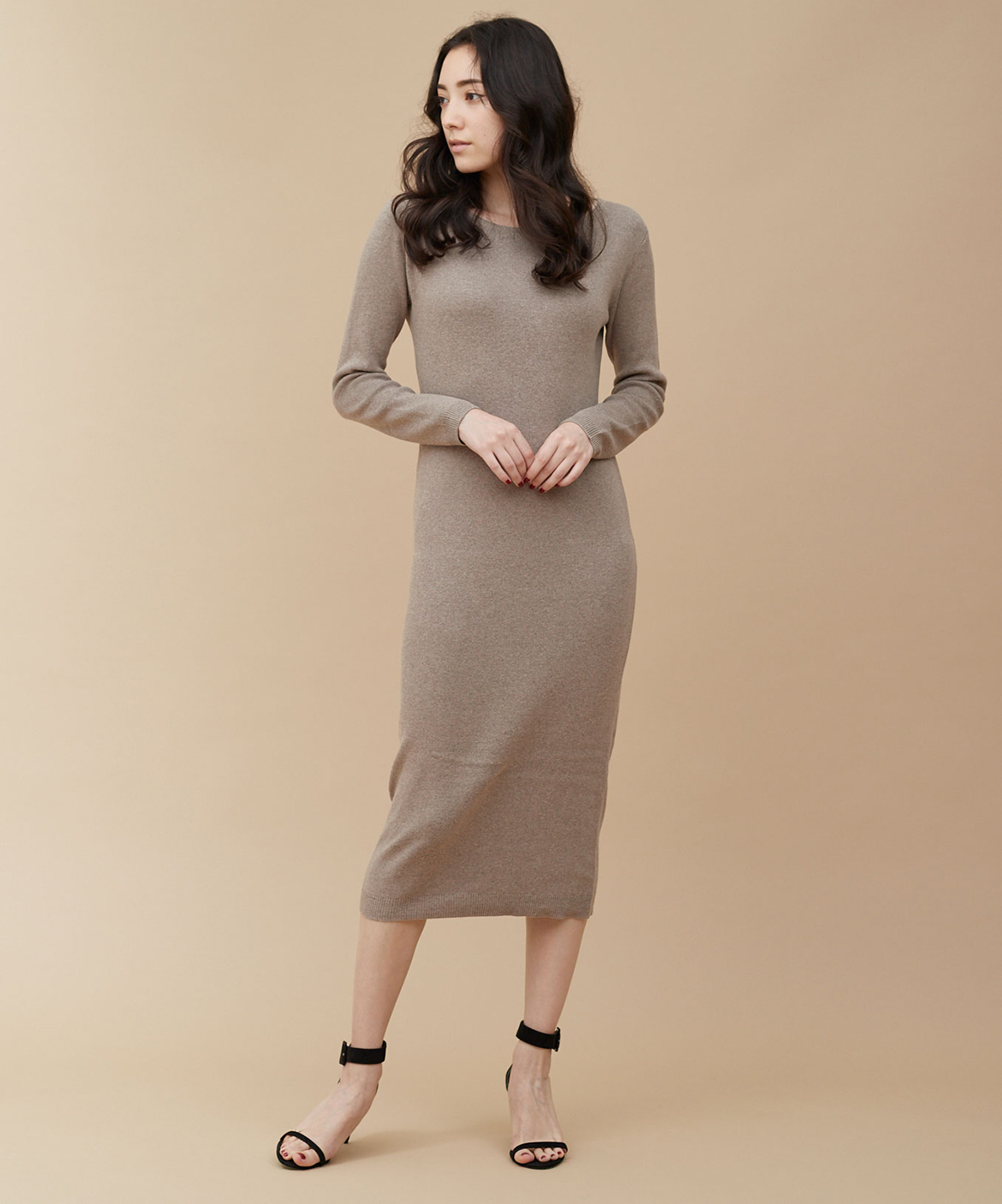 コットンカシミヤニットワンピース Drwcys ドロシーズ フランドル Flandre オンライン