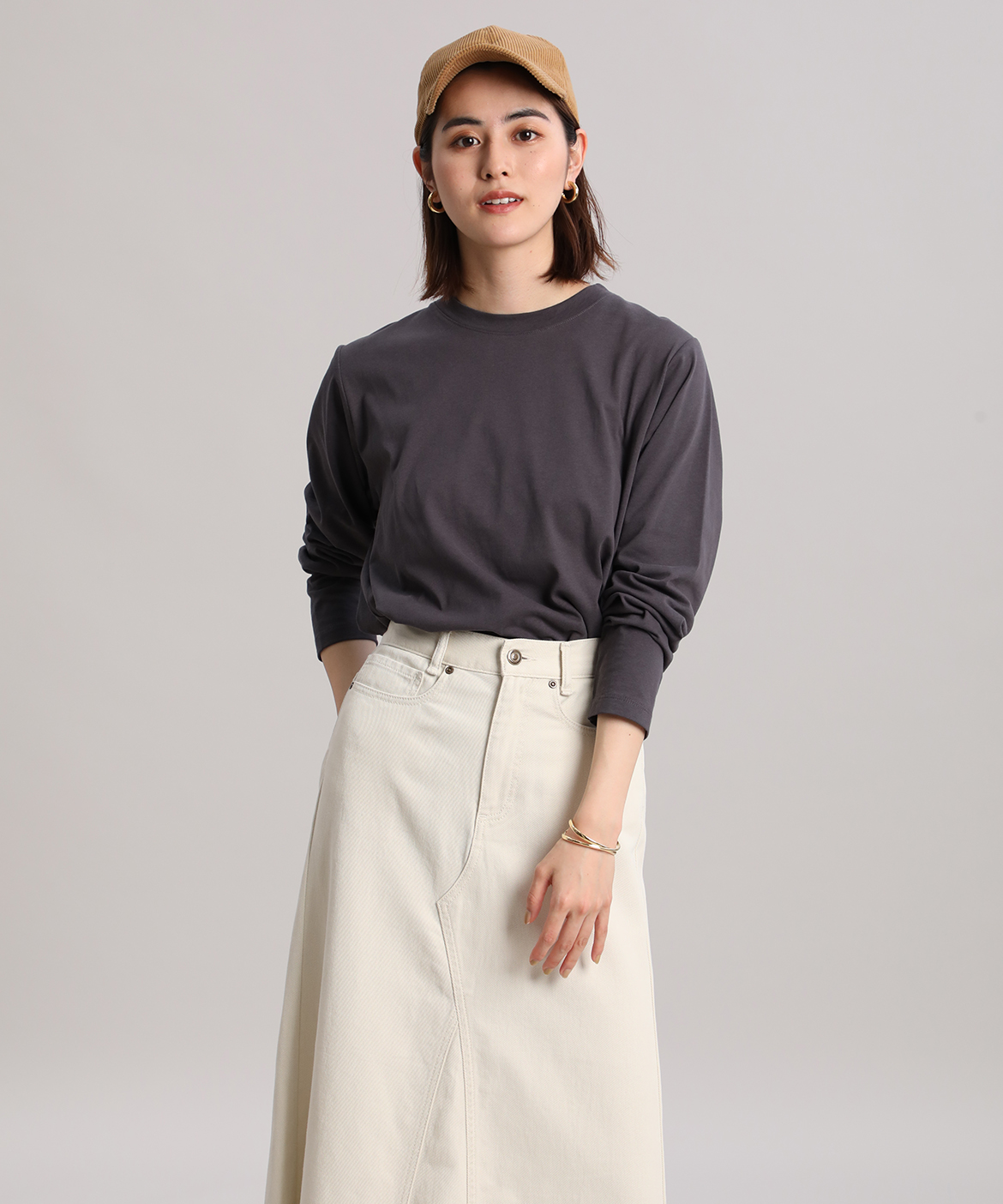 ロングスリーブtシャツ Ined イネド フランドル Flandre オンライン