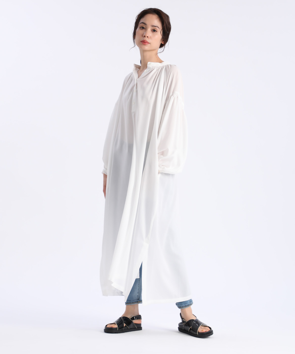 シャツマキシワンピース I T S International イッツインターナショナル フランドル Flandre オンライン