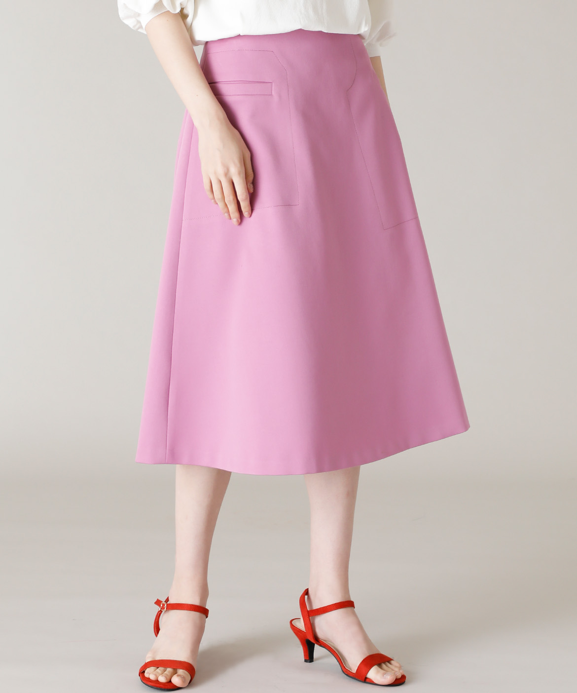 Maglie Par Ef De ポケットデザインフレアスカート Maglie Par Ef De マーリエ パー エフデ フランドル Flandre オンライン