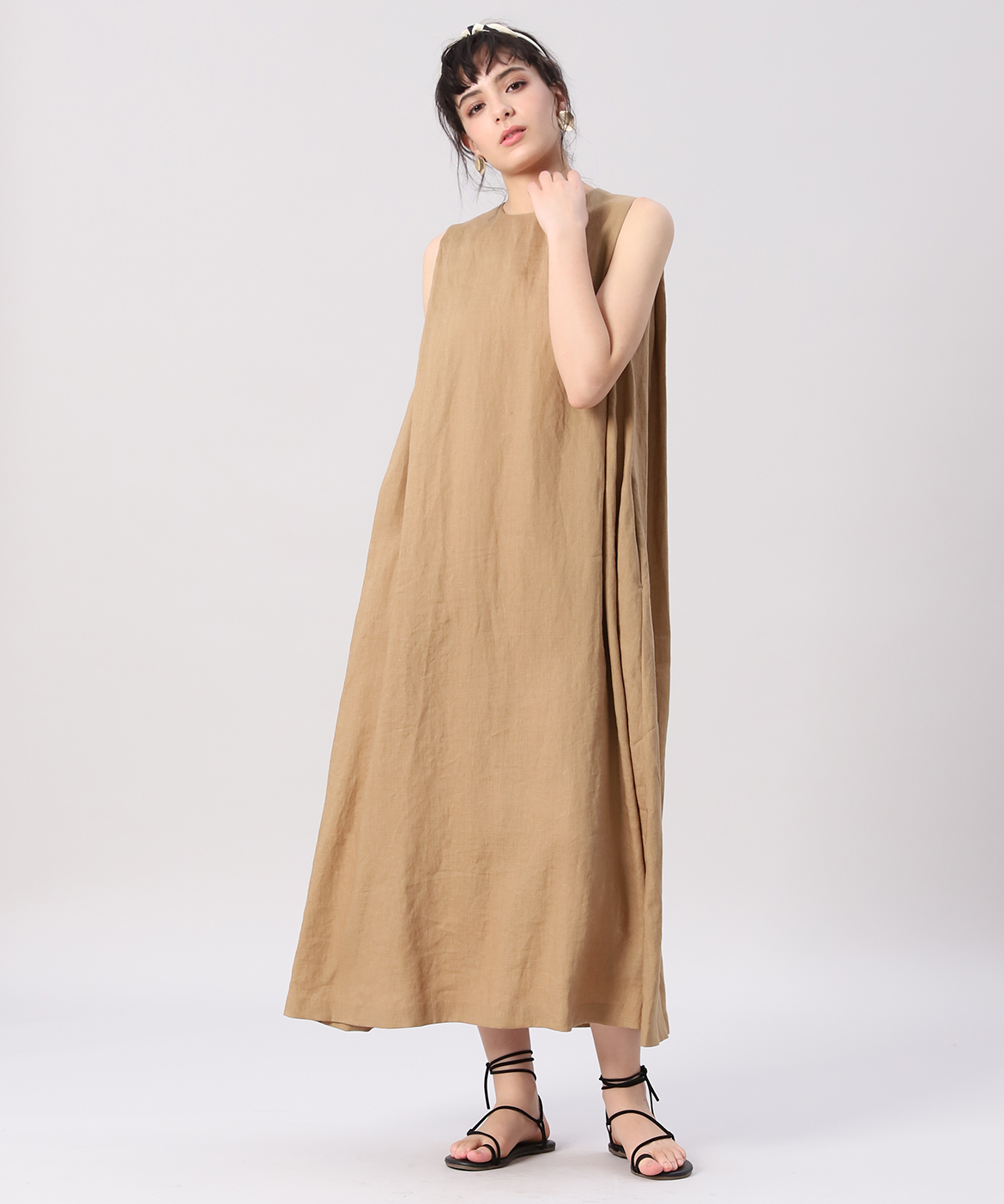 リネンマキシワンピース Ined イネド フランドル Flandre オンライン