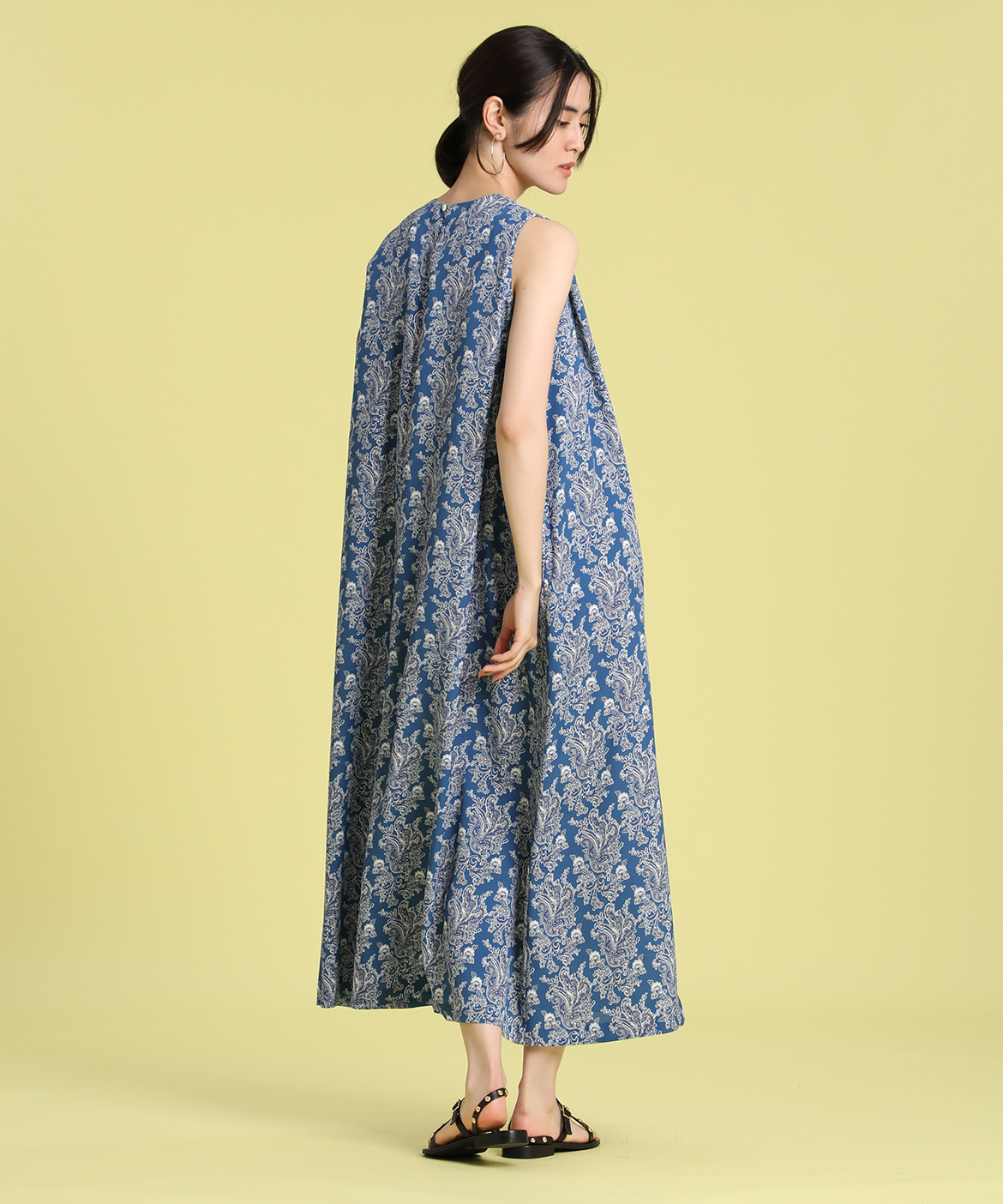 リゾートプリントワンピース Viscotecs Ined イネド フランドル Flandre オンライン