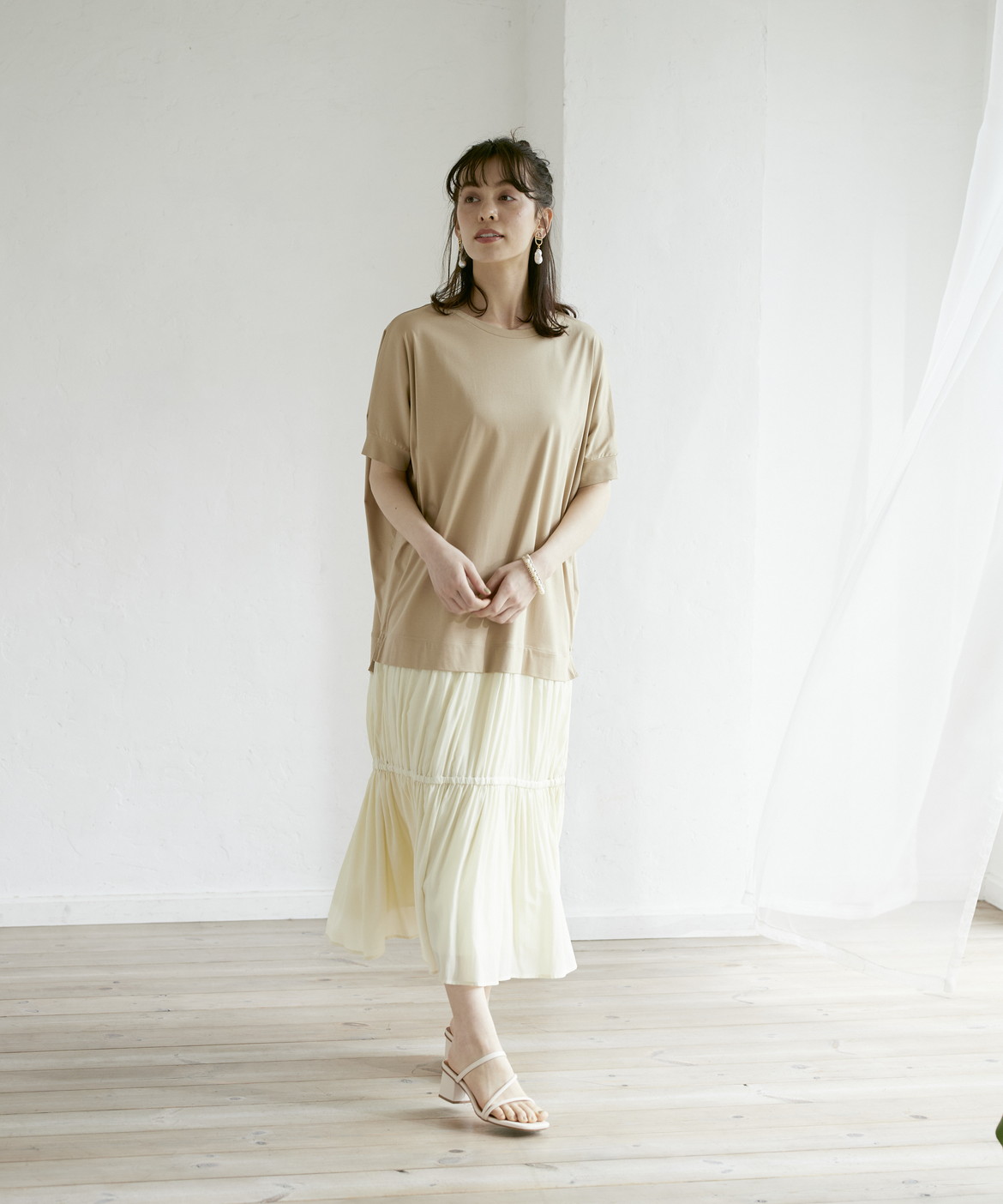 Ined Claro ドッキングプルオーバーワンピース Ined Claro イネドクラロ フランドル Flandre オンライン