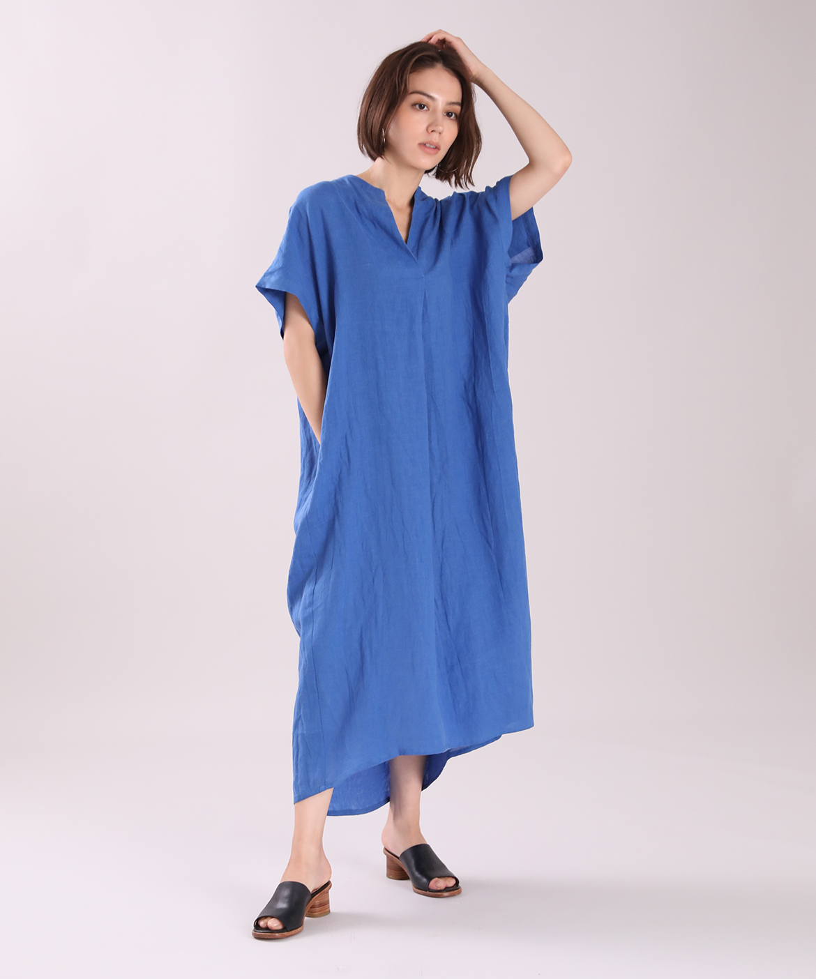 フレンチリネンシャツワンピース Ined イネド フランドル Flandre オンライン