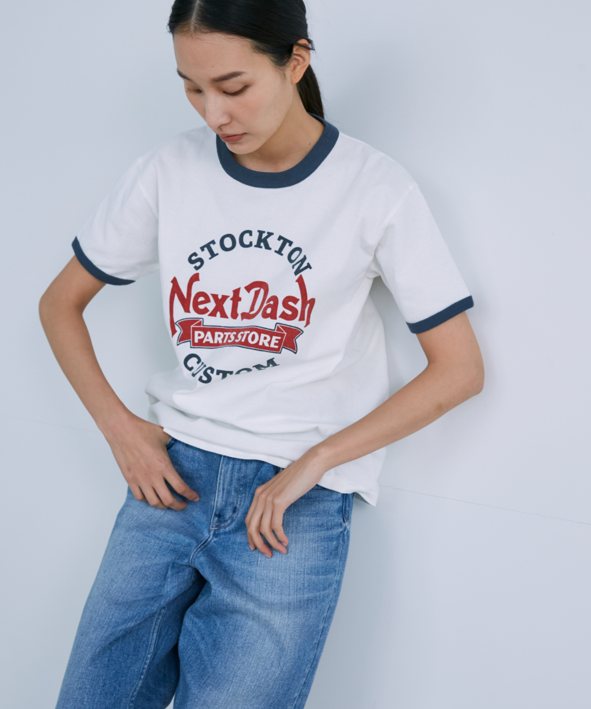 SUPERIOR CLOSET》リンガーTシャツ《GOOD ROCK SPEED》 ｜INED（イネド