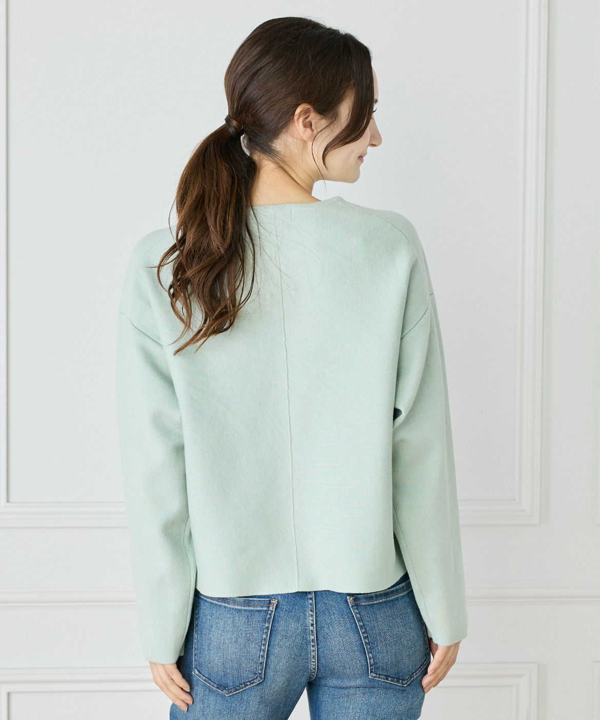 接結編みクルーネックニットプルオーバー|Le Souk(ルスーク 接結編みクルーネックニットプルオーバー|Le Souk(ルスーク