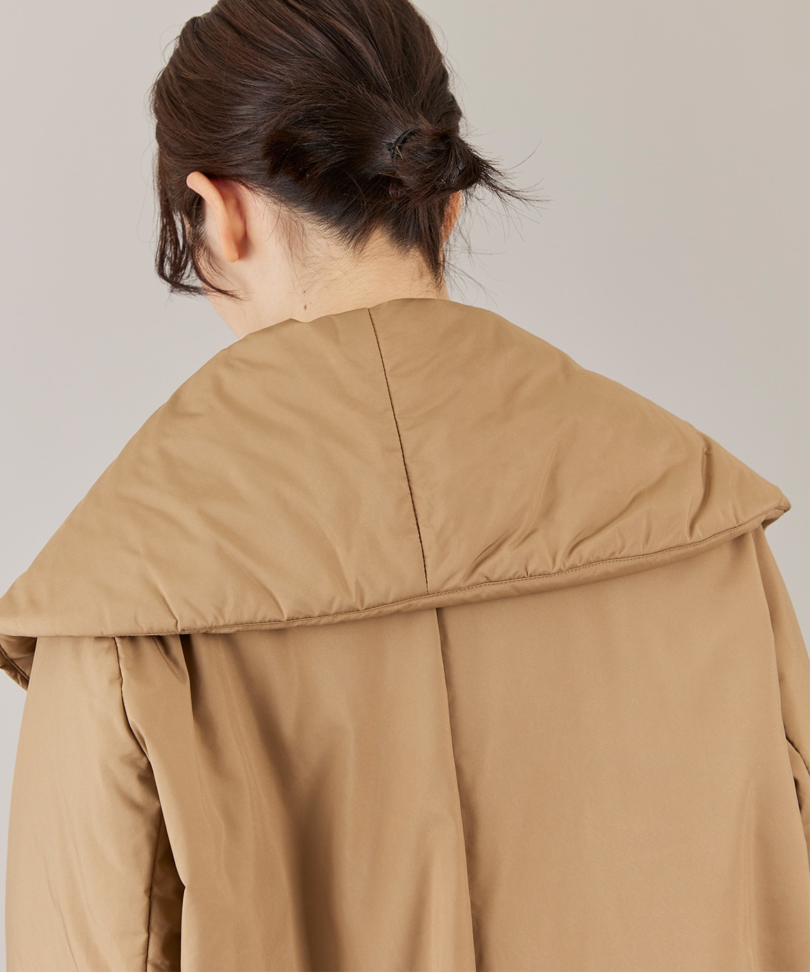 ショールカラーミドル丈中綿コート《LIMONTA EAST》｜INED（イネド