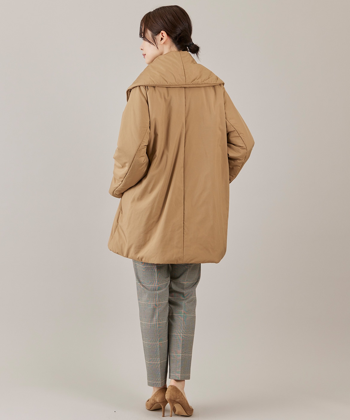 ショールカラーミドル丈中綿コート《LIMONTA EAST》｜INED（イネド