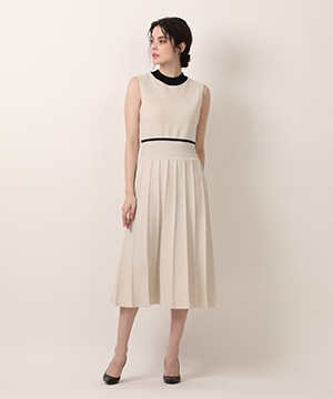 美品希少M Maglie le cassettoドッキングニットロングワンピース M Maglie le cassetto》ドッキングニット