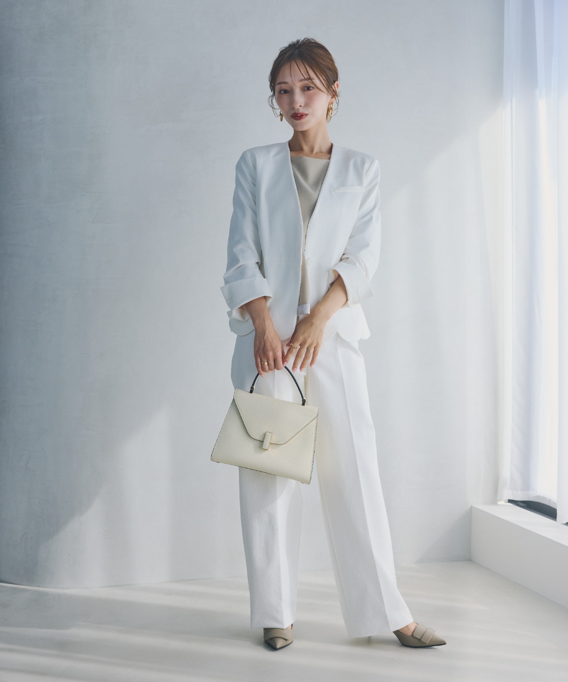 プラスサイズ》ハンサムスカラップジャケット《M Maglie le cassetto