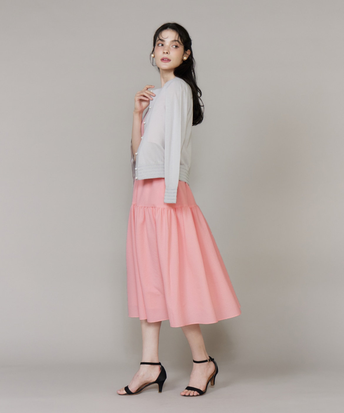 タイムセール　9ARレディースボディ 先行予約】ティアードワンピース｜Maglie le cassetto（マーリエ ル