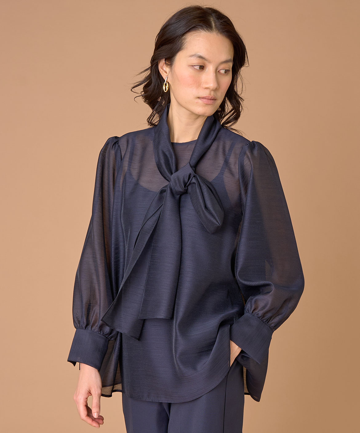 2WAYボウタイブラウス｜INED（イネド）｜フランドル（FLANDRE）オンライン