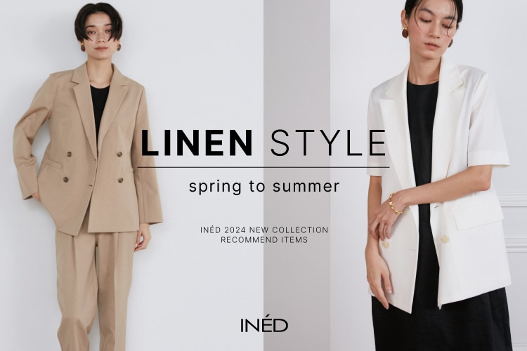 NEW新作INED イネド　スーツ　セットアップ　トップス　パンツ スーツ・フォーマル・ドレス