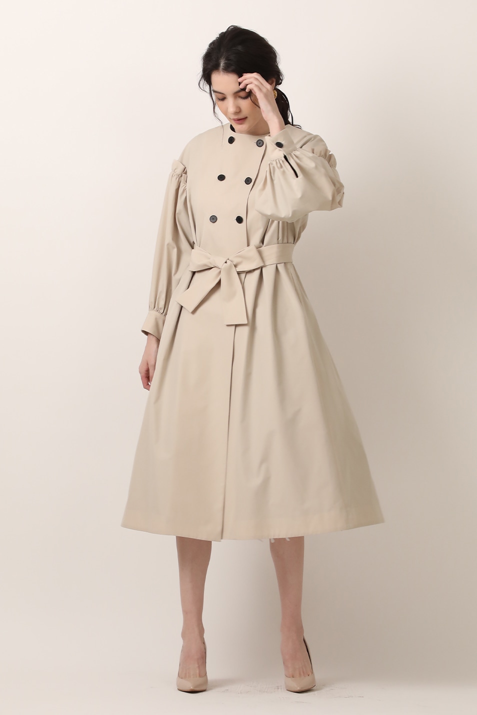 新品タグ付き☆ M Maglie le cassetto ロングコート Maglie par ef－de》Aラインロングコート