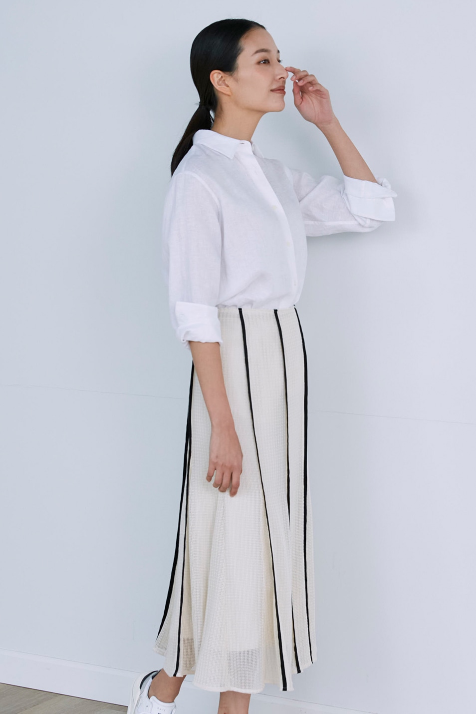 高感度ショップで2023年売れたブランド INED/LINEN SHIRT-軽やかできちんと見え-｜フランドル（FLANDRE トップス